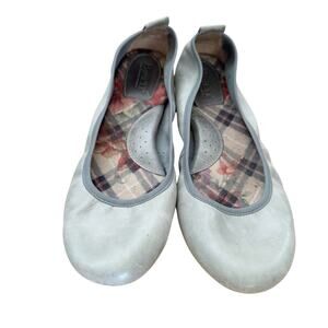 Born Ballet Flats Shoes Women Size 7 Gray Leather Upper
